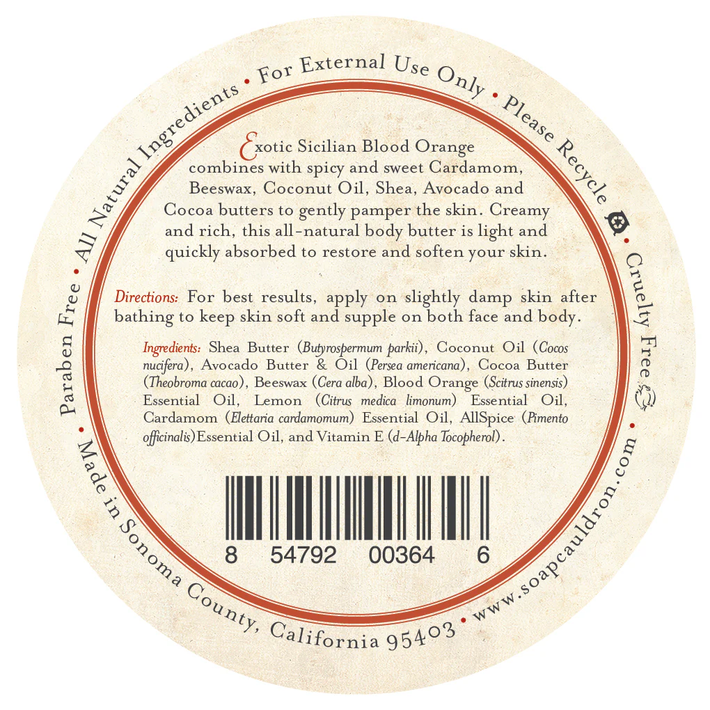 Body Butter Blood Orange & Cardamom - Image 3