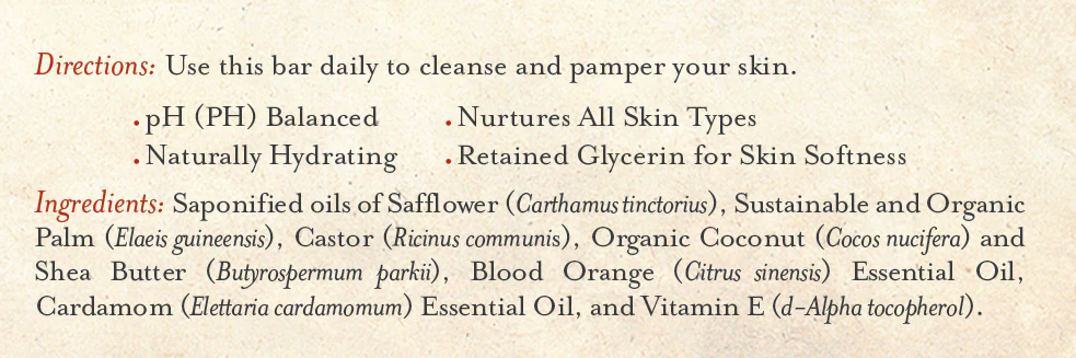Bar Soap Blood Orange & Cardamom - Image 6
