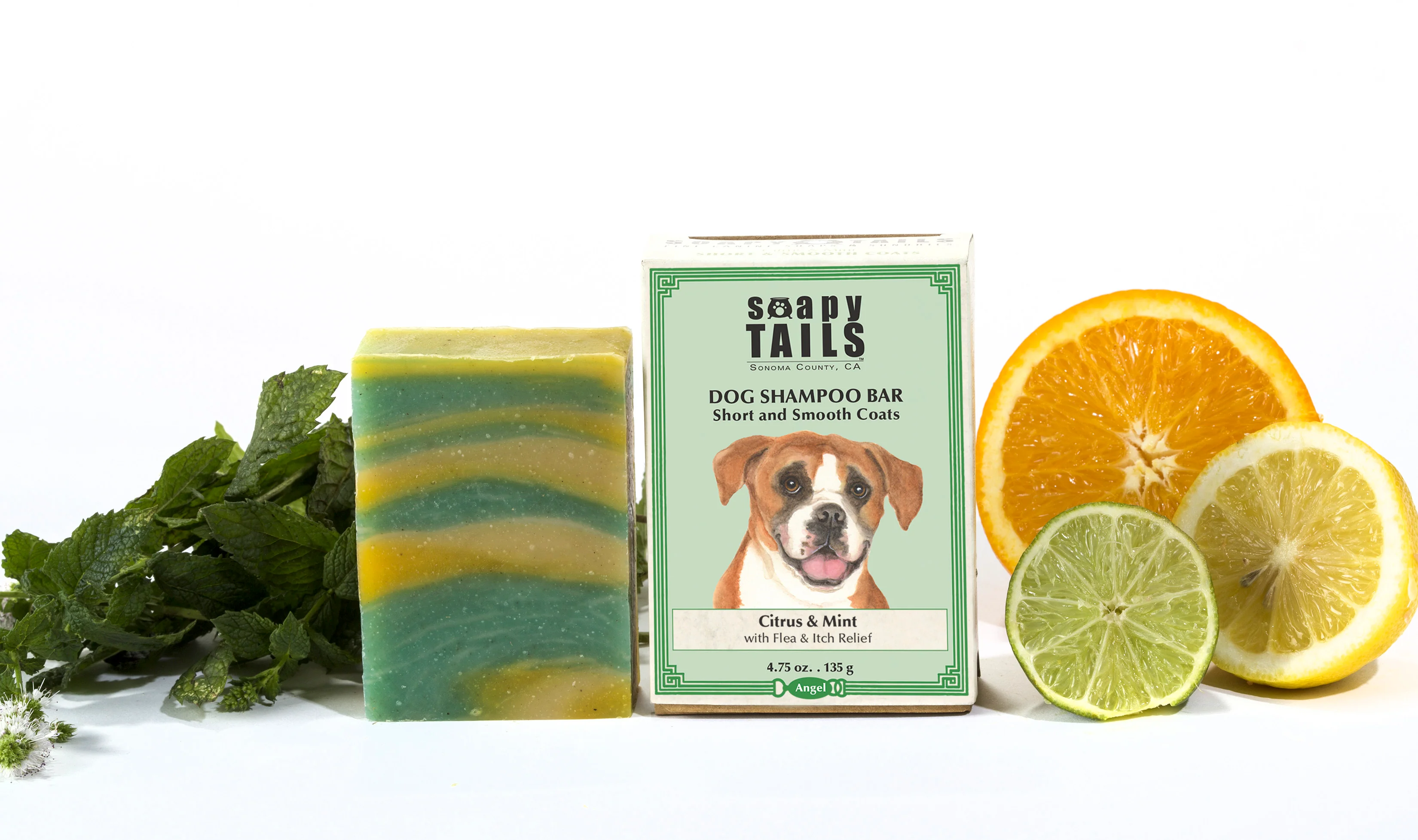 Dog Shampoo Bar Citrus & Mint Short & Smooth Coats - Image 4