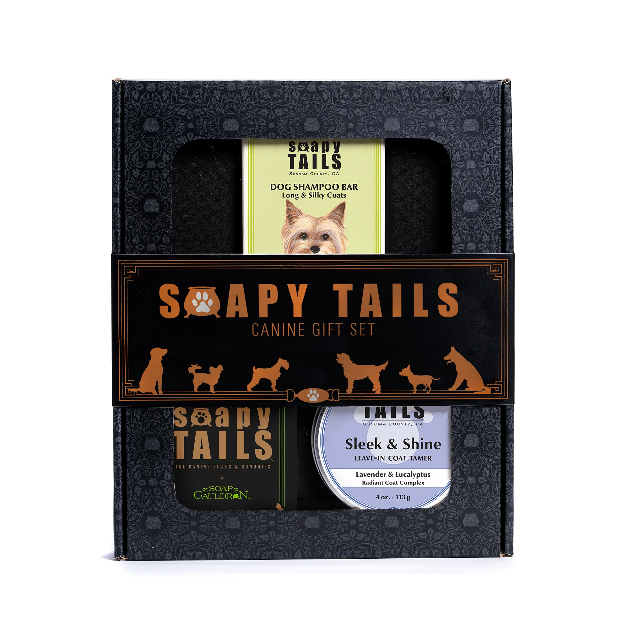 Soapy Tails Dog Boxed Gift Set Shampoo Bar & Coat Tamer - Image 8
