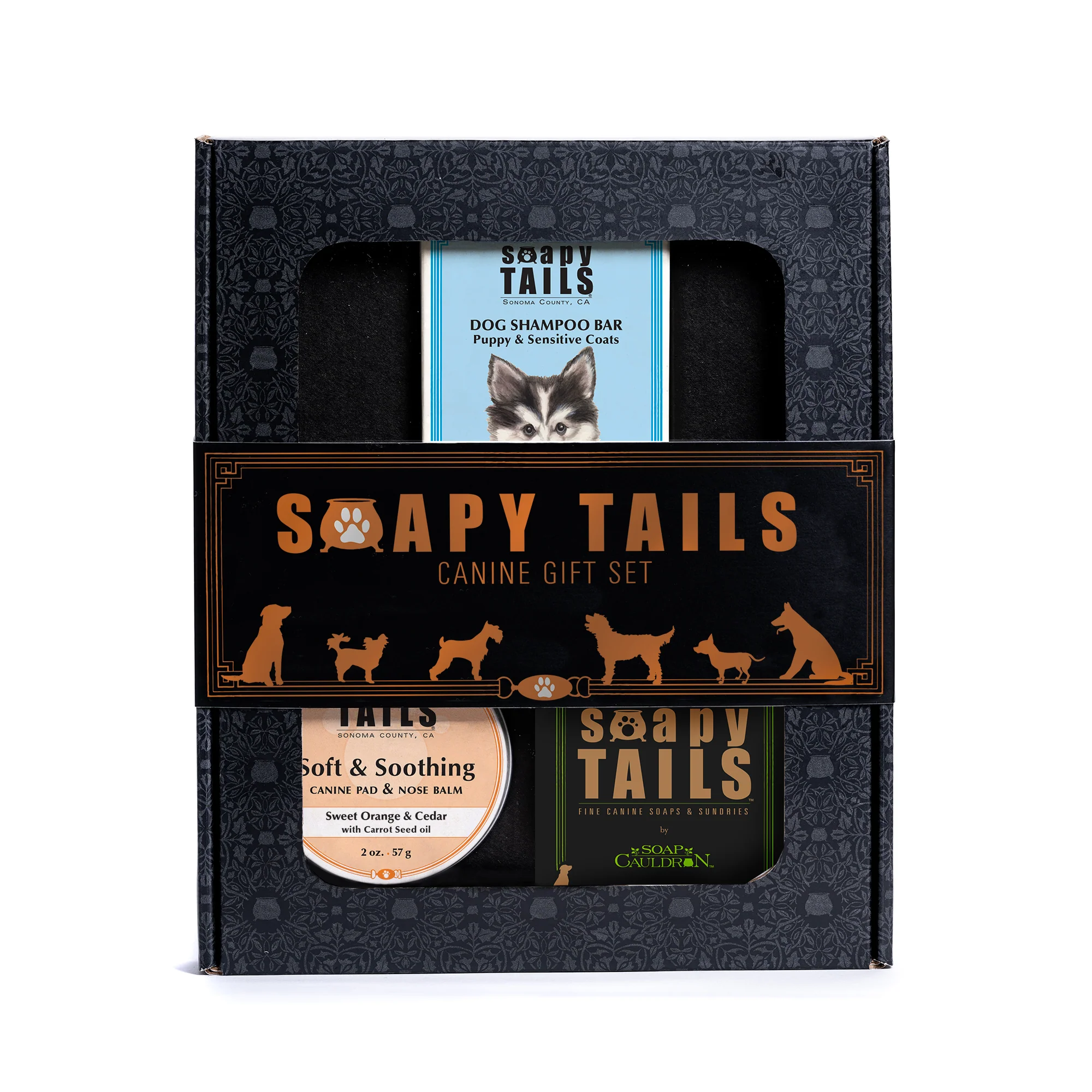 Soapy Tails Dog Boxed Gift Set Shampoo Bar & Pad Balm - Image 3