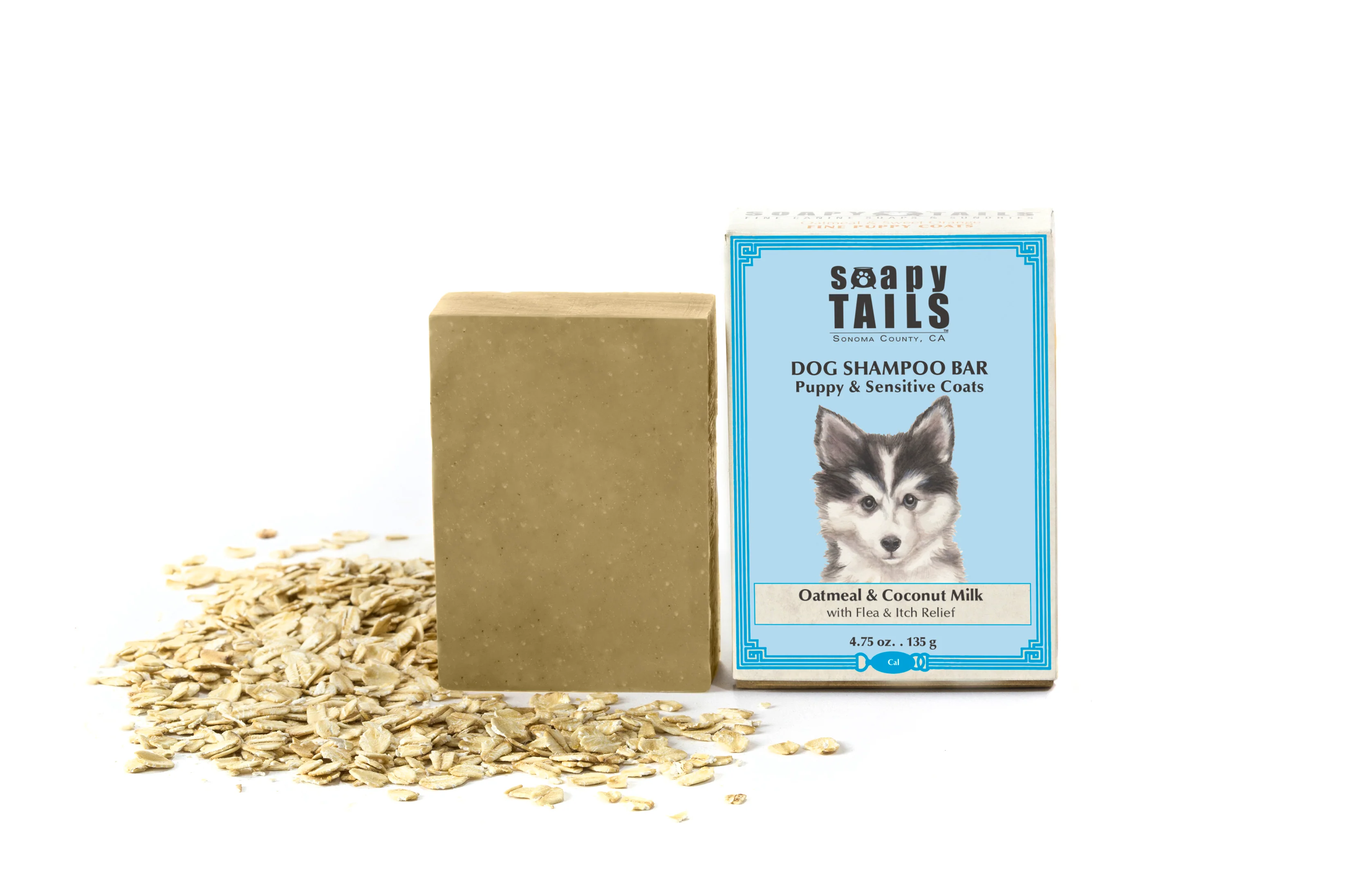 Dog Shampoo Bar Unscented Oatmeal & Coconut Milk - Puppy & Sensitive Coats - Image 4