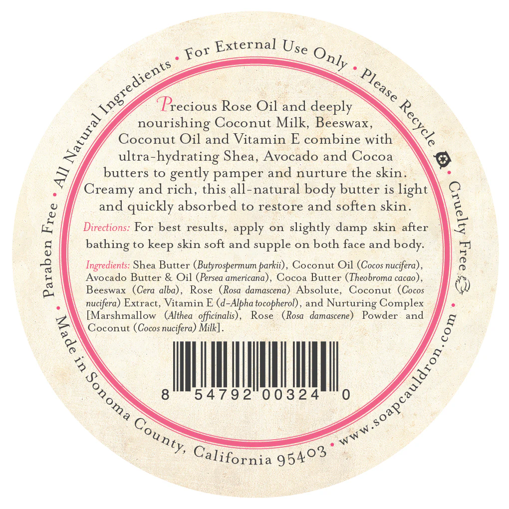 Body Butter Rose & Coconut - Image 4